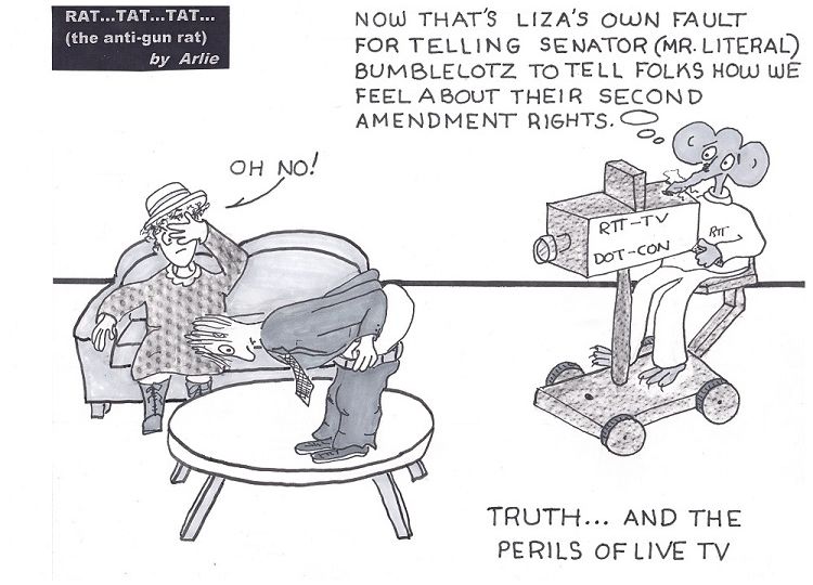 Rat Tat Tat - Cartoons by Arlie - Political & Humourous Cartoons - SecondAmendmentRights